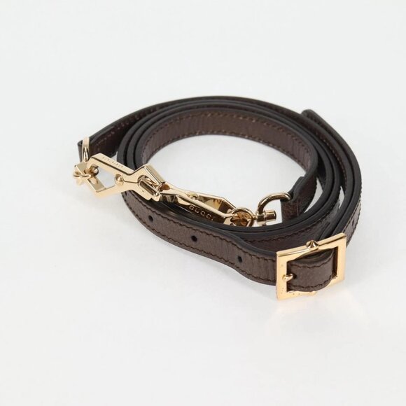 GUCCI GG Supreme Web Sherry Line Bag PVC 2way Beige Gold - Picture 12 of 16